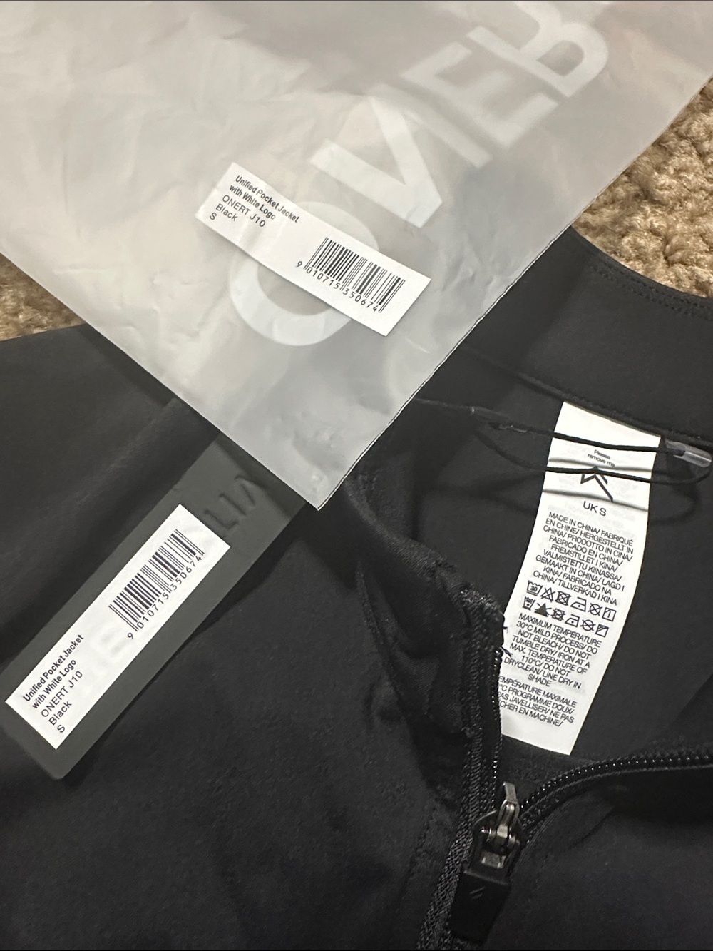 NWT Oner Active Black Unified Pocket Jacket - Picture 2 of 8